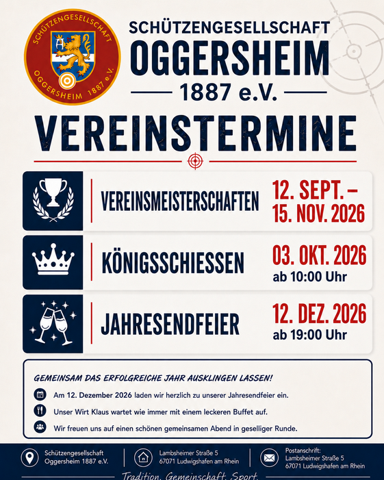 Vereinstermine